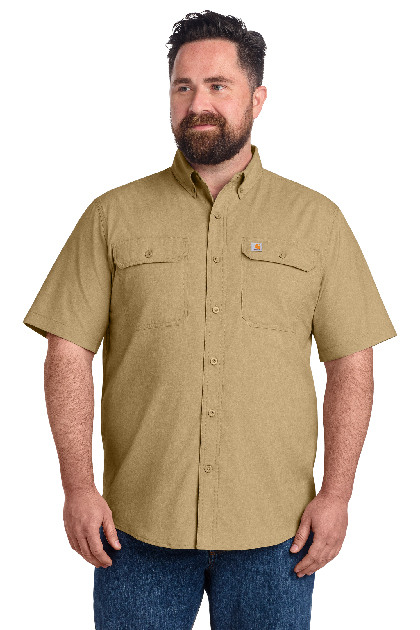 CT105292 Carhartt Force® Solid Short Sleeve Shirt w/ DPW Logo