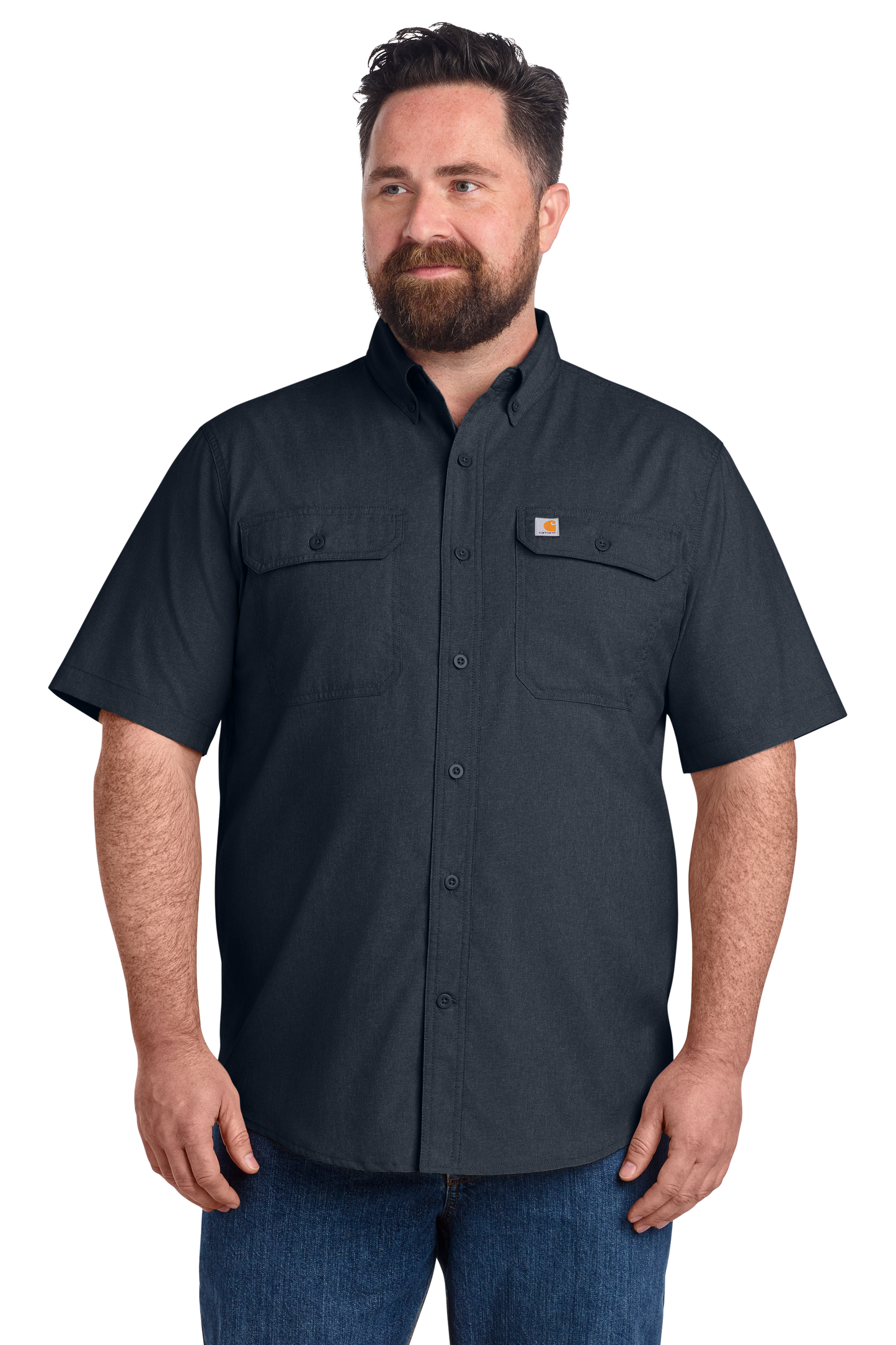 CT105292 Carhartt Force® Solid Short Sleeve Shirt w/ DPW Logo