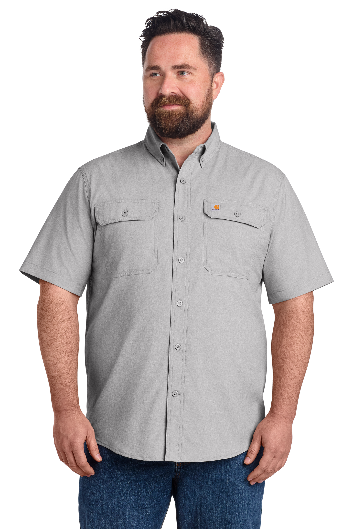 CT105292 Carhartt Force® Solid Short Sleeve Shirt w/ DPW Logo