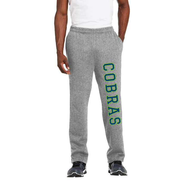 Manchester East Cobras - Adult Open Bottom Sweat Pants