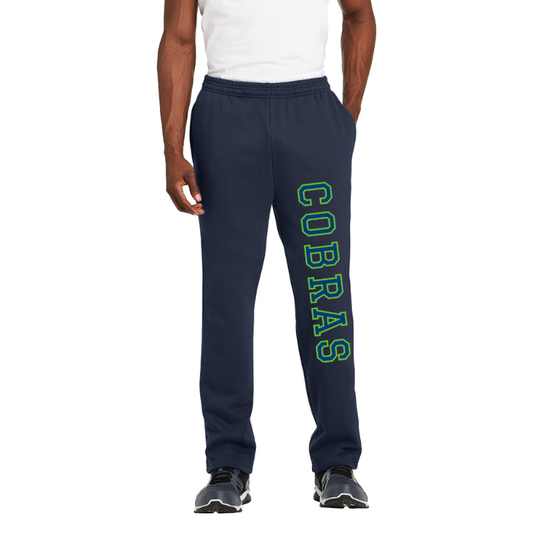 Manchester East Cobras - Adult Open Bottom Sweat Pants