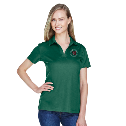 Women's CrownLux Performance® Plaited Polo with GSA Logo
