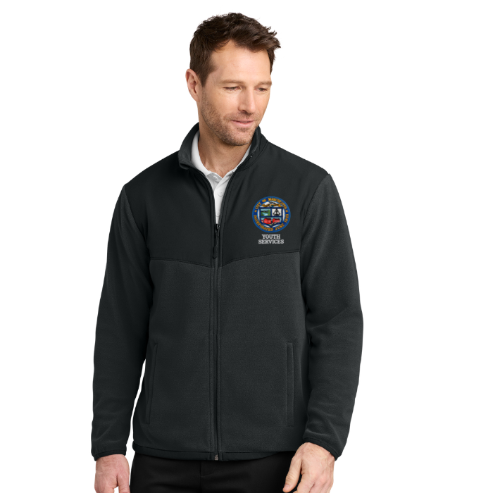 Port Authority® Men’s Therma-Tek Fleece Jacket F180 w/ Manchester Youth Serives logo