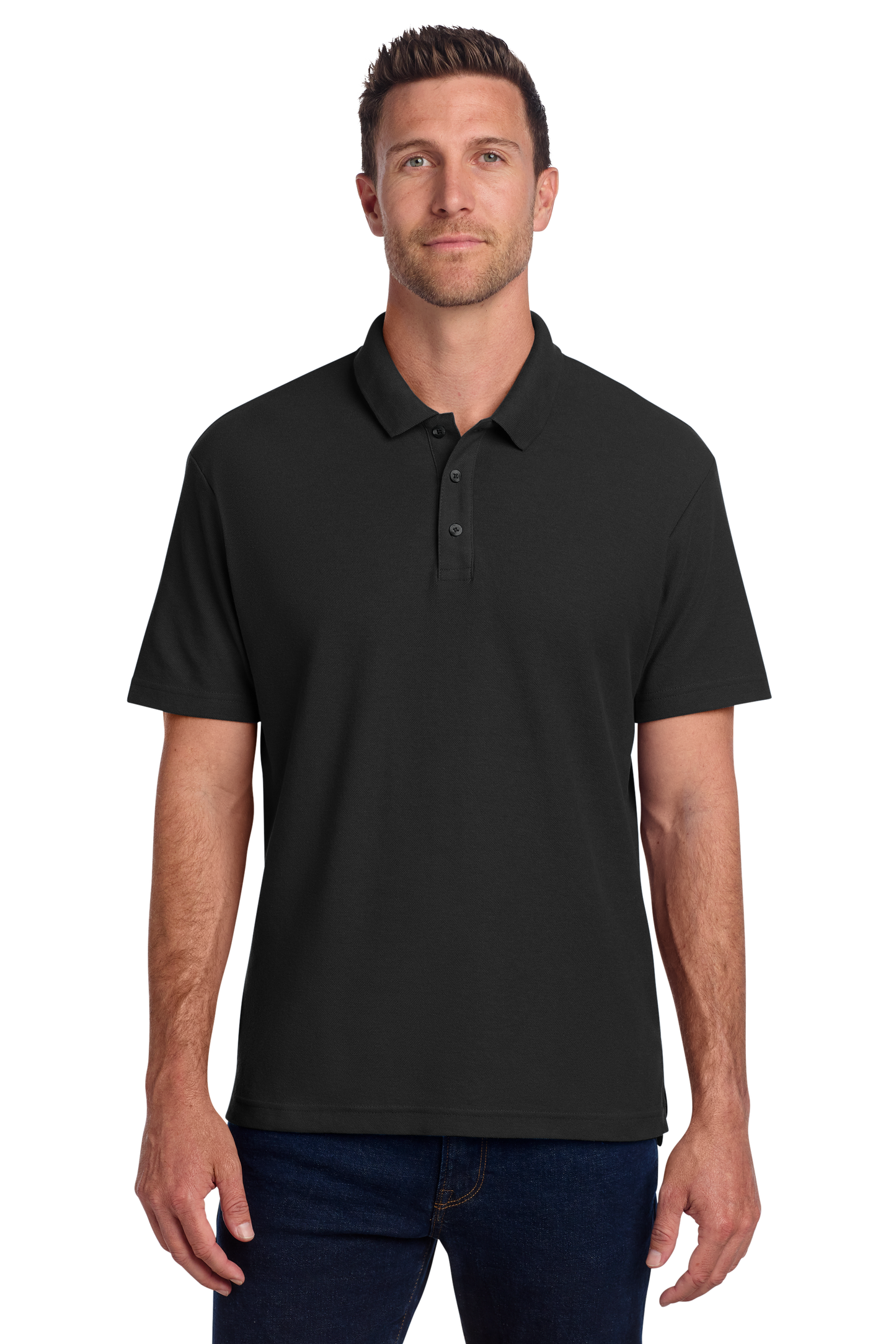 K867 Men's Port Authority® C-FREE ® Cotton Blend Pique Polo With DPW Logo
