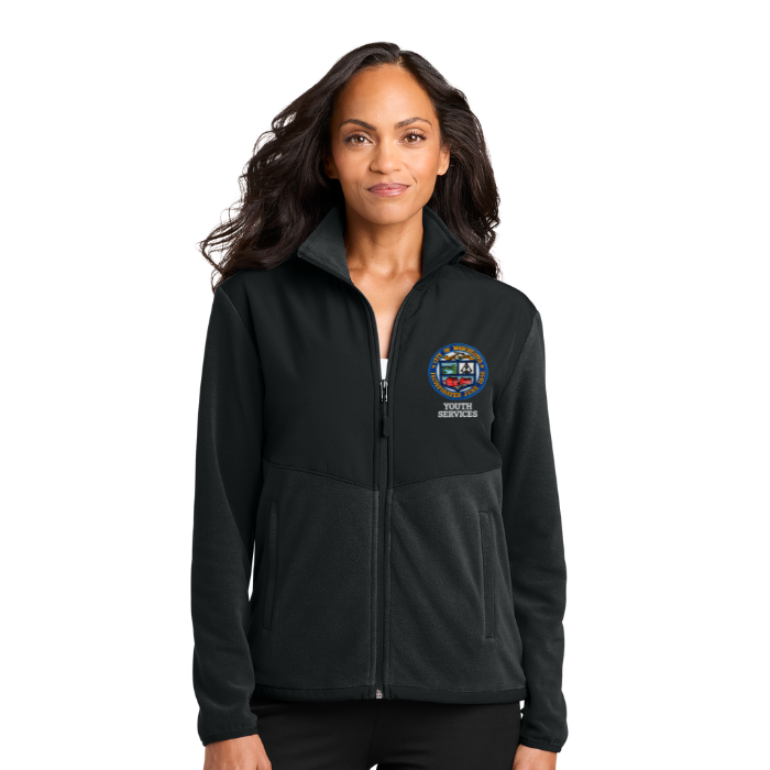 Port Authority® Women’s Therma-Tek Fleece Jacket L180 w/ Manchester Youth Serives logo