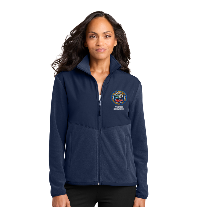 Port Authority® Women’s Therma-Tek Fleece Jacket L180 w/ Manchester Youth Serives logo
