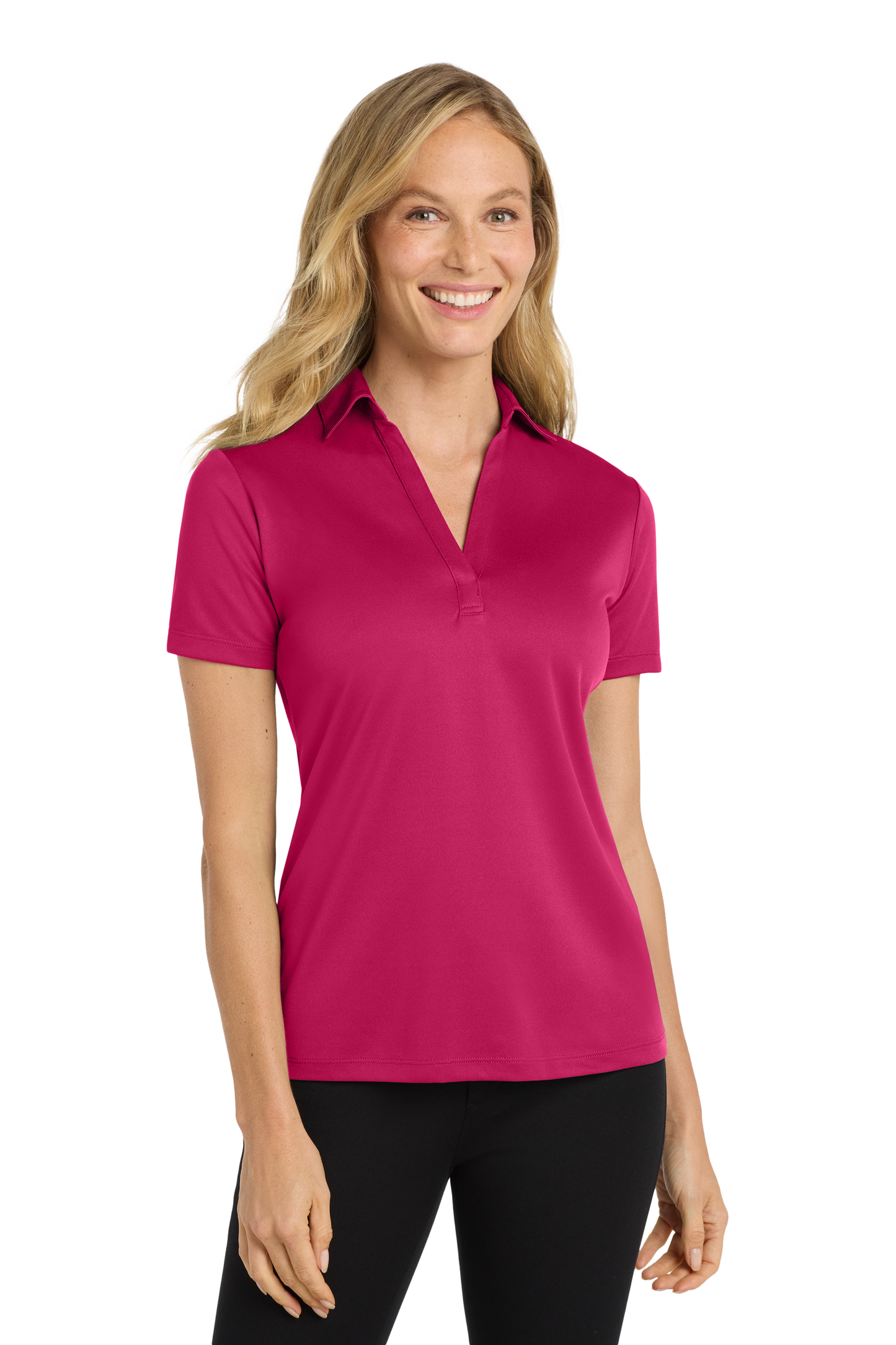 L540 Women's Port Authority® Silk Touch™ Performance Polo with DPW logo