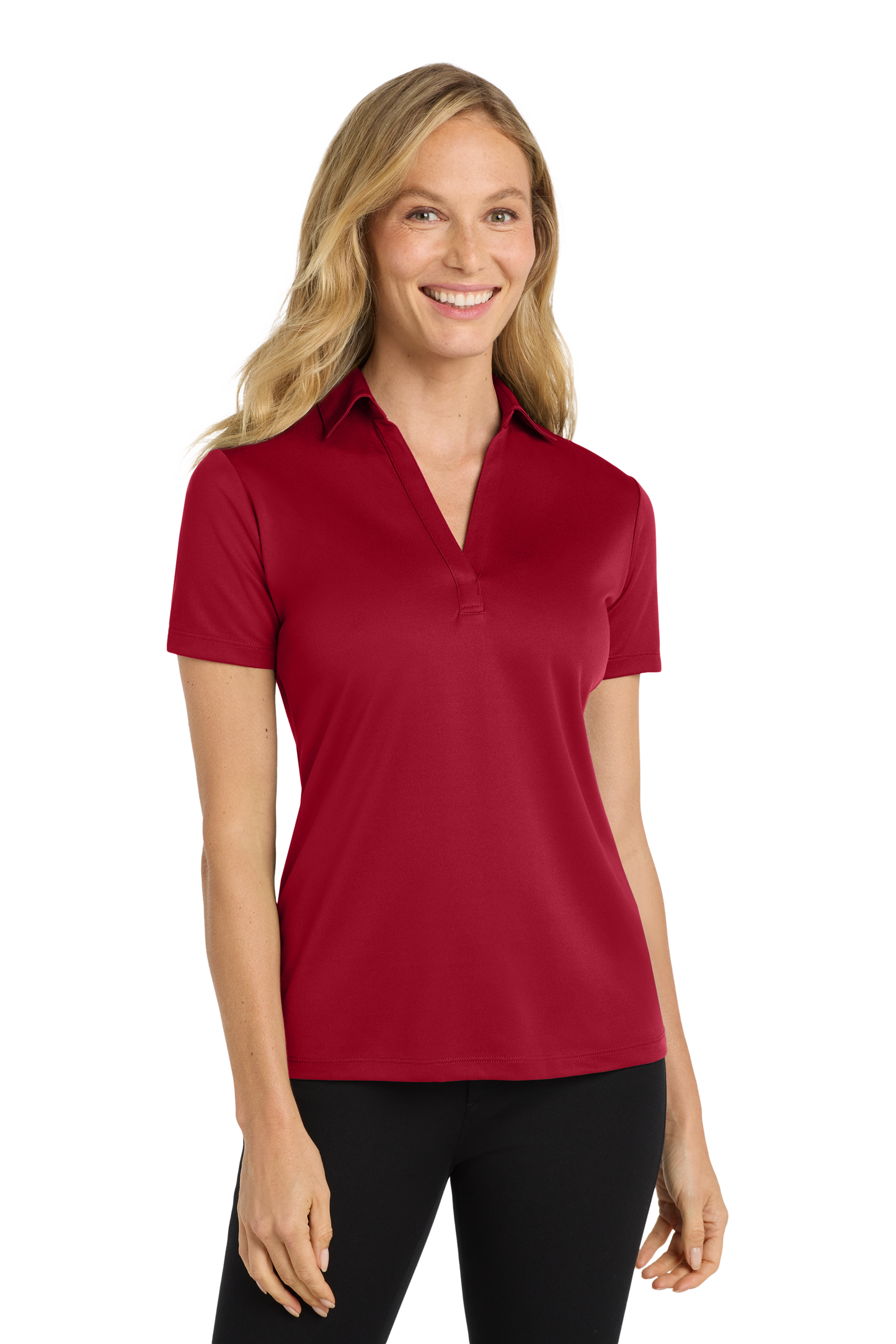 L540 Women's Port Authority® Silk Touch™ Performance Polo with DPW logo