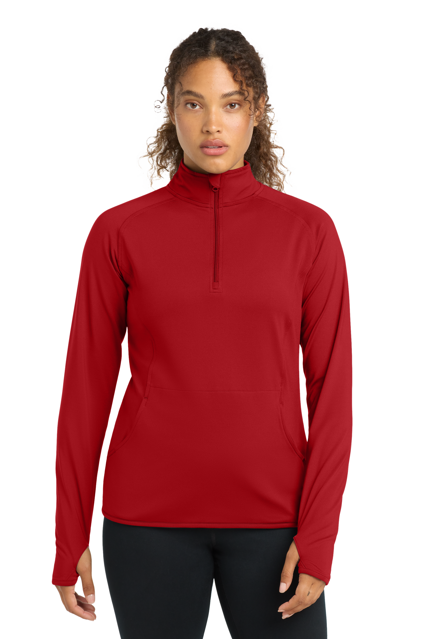 LST850 Women's Sport-Tek® Sport-Wick® Stretch 1/4-Zip Pullover With DPW Logo
