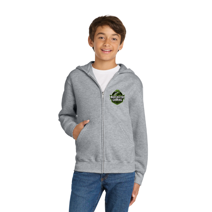 Manchester East Cobras - Youth Zippered Hoodie