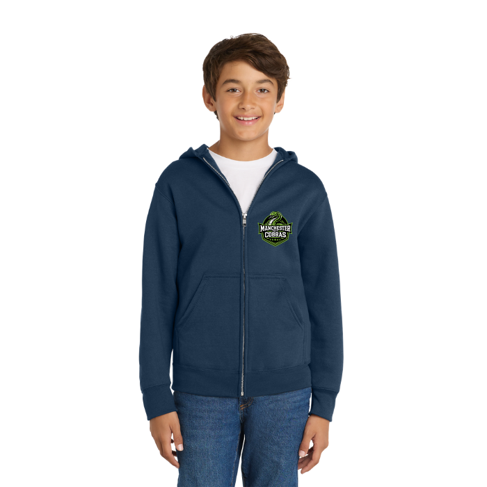 Manchester East Cobras - Youth Zippered Hoodie