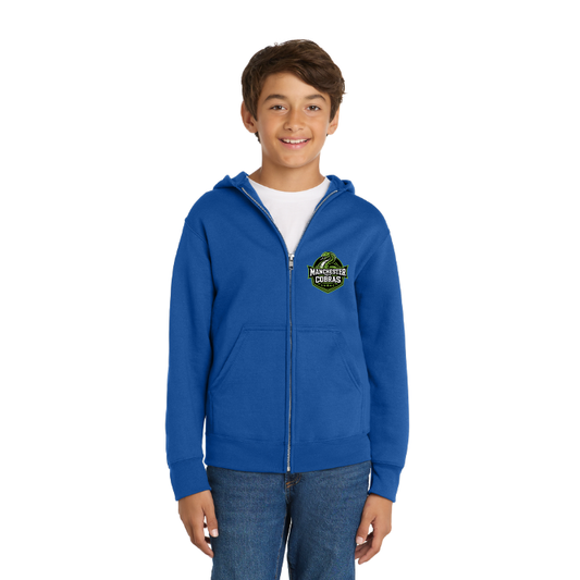 Manchester East Cobras - Youth Zippered Hoodie