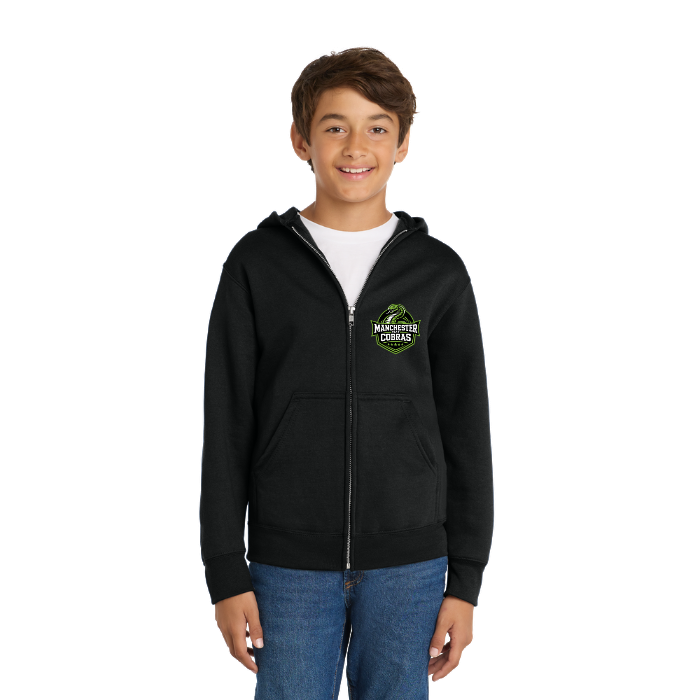 Manchester East Cobras - Youth Zippered Hoodie
