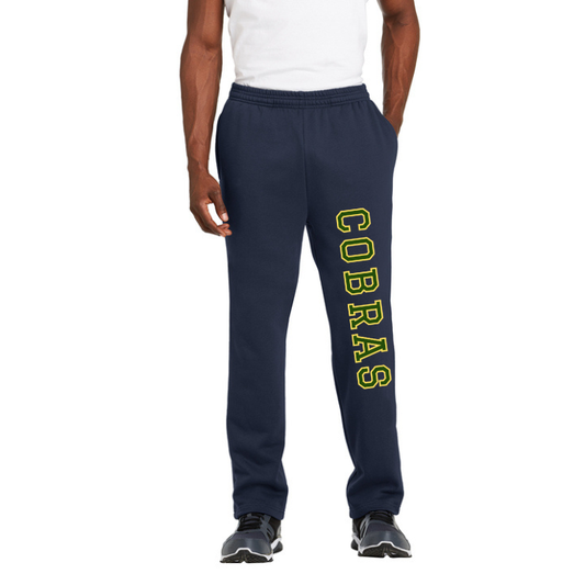 Manchester East Cobras - Adult Open Bottom Sweat Pants