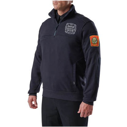 5.11 Navy Quarter Zip Job Shirt - NFD