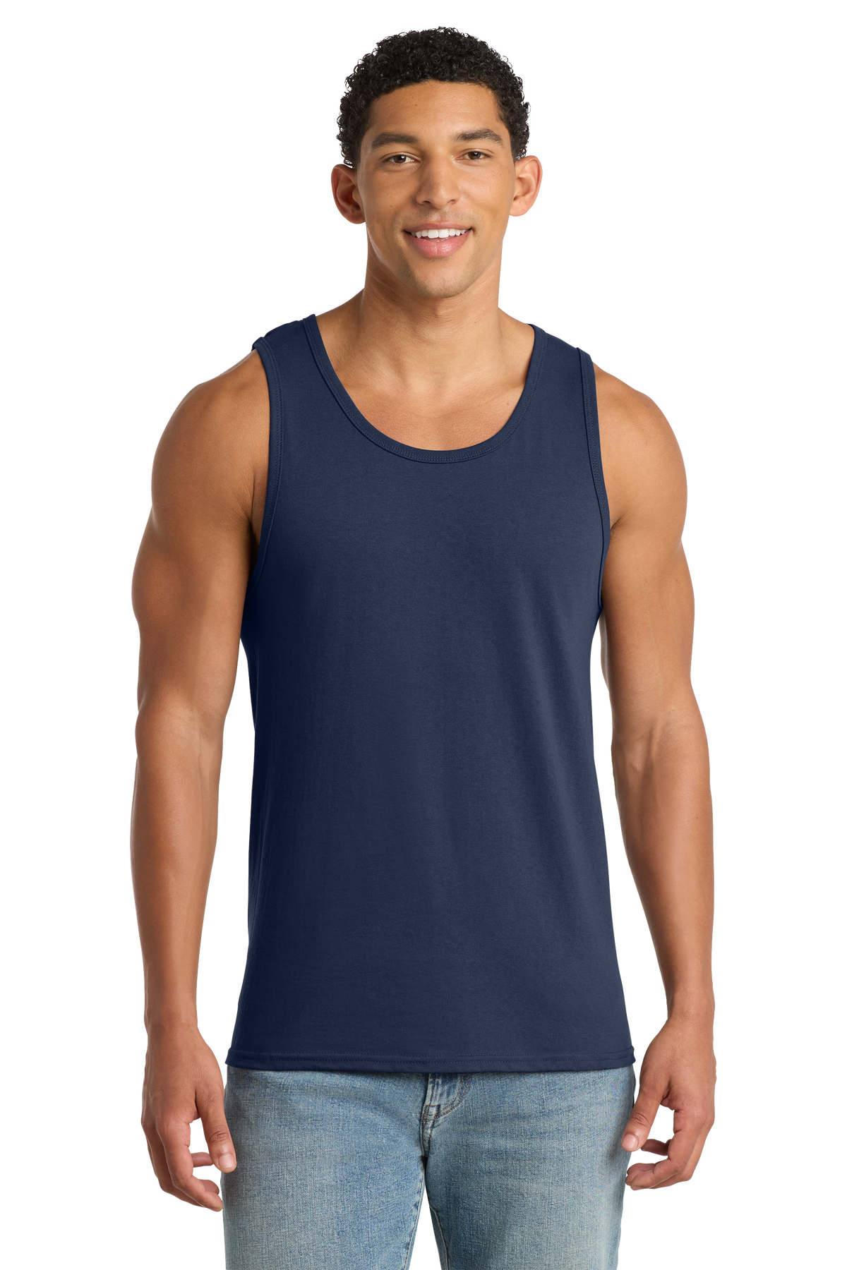 Port & Company® Core Cotton Tank Top w/ T1 logo