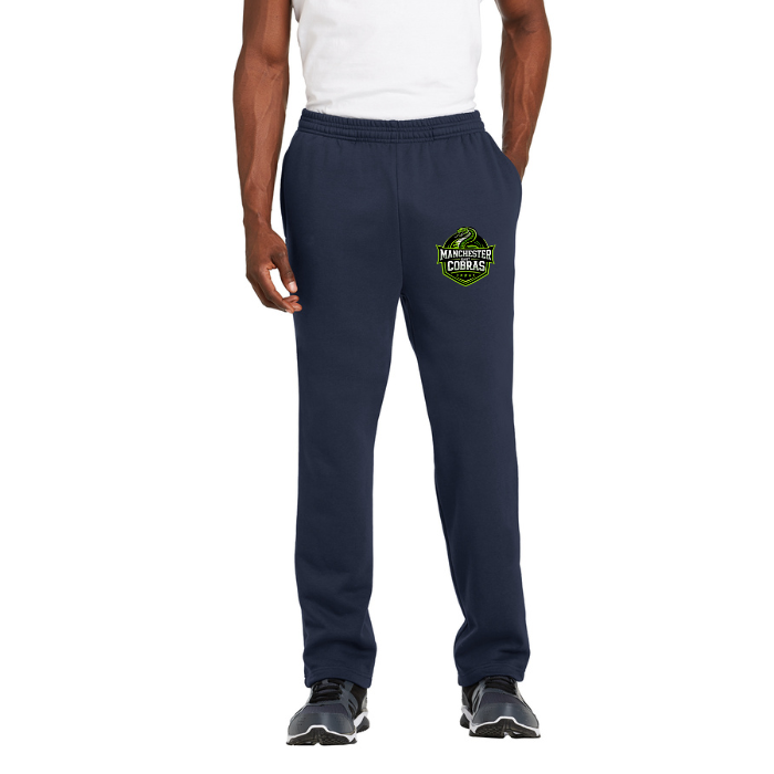 Manchester East Cobras - Adult Open Bottom Sweat Pants