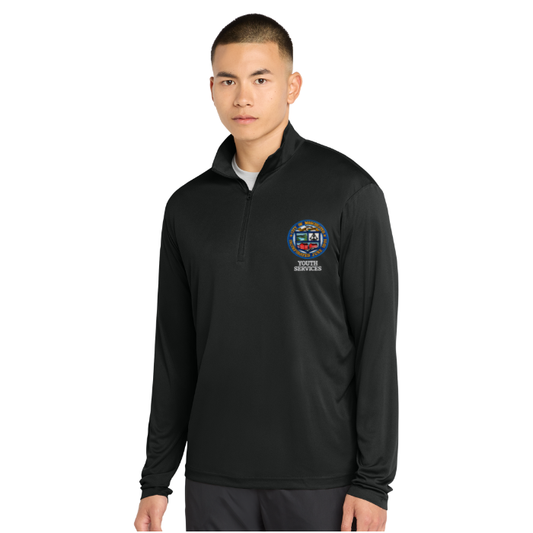 Sport-Tek® Men's PosiCharge® Competitor™ 1/4-Zip Pullover ST357 w/ Manchester Youth Services logo