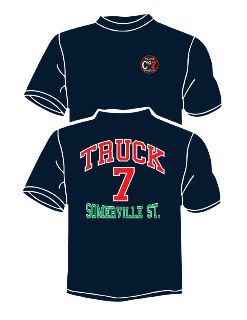 Gildan Soft Style 100% Cotton Tee w/ Truck 7 logo