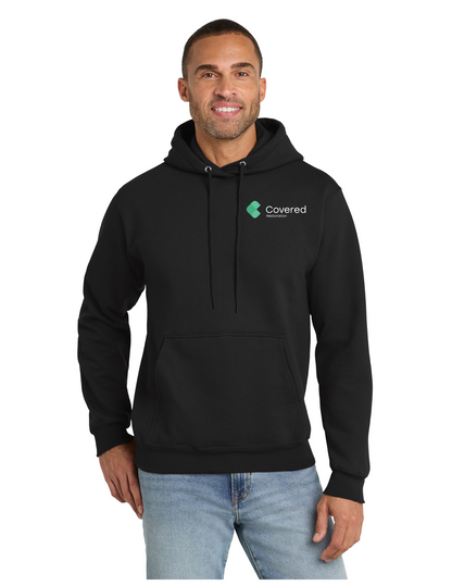 Port & Co™ Essential Fleece Crewneck Sweatshirt - Covered Restoration Logo