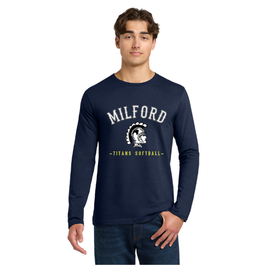 Gildan Soft Style Unisex Long Sleeve Tee- Milford Titans