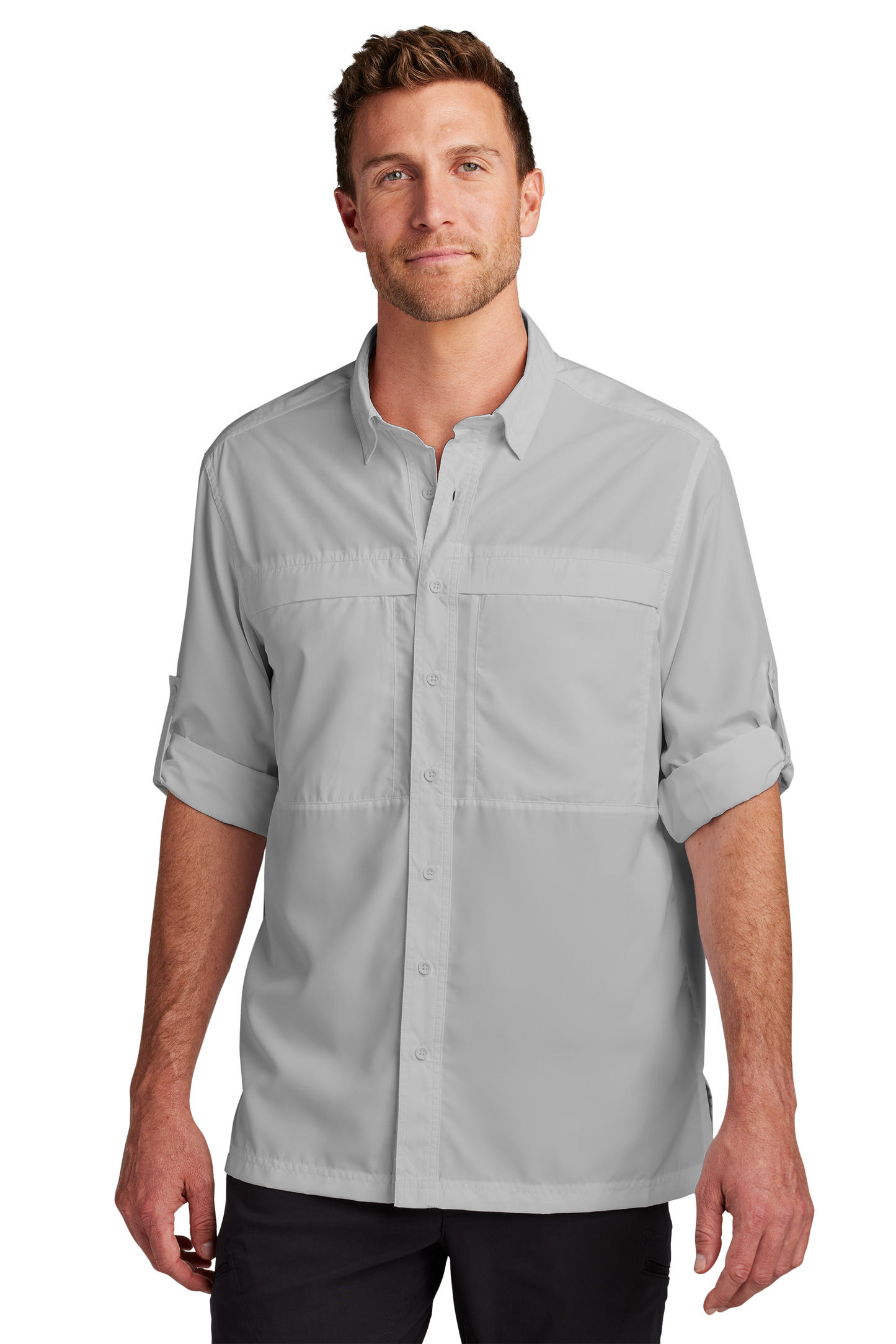 W960 Port Authority® Long Sleeve UV Daybreak Shirt w/ DPW logo