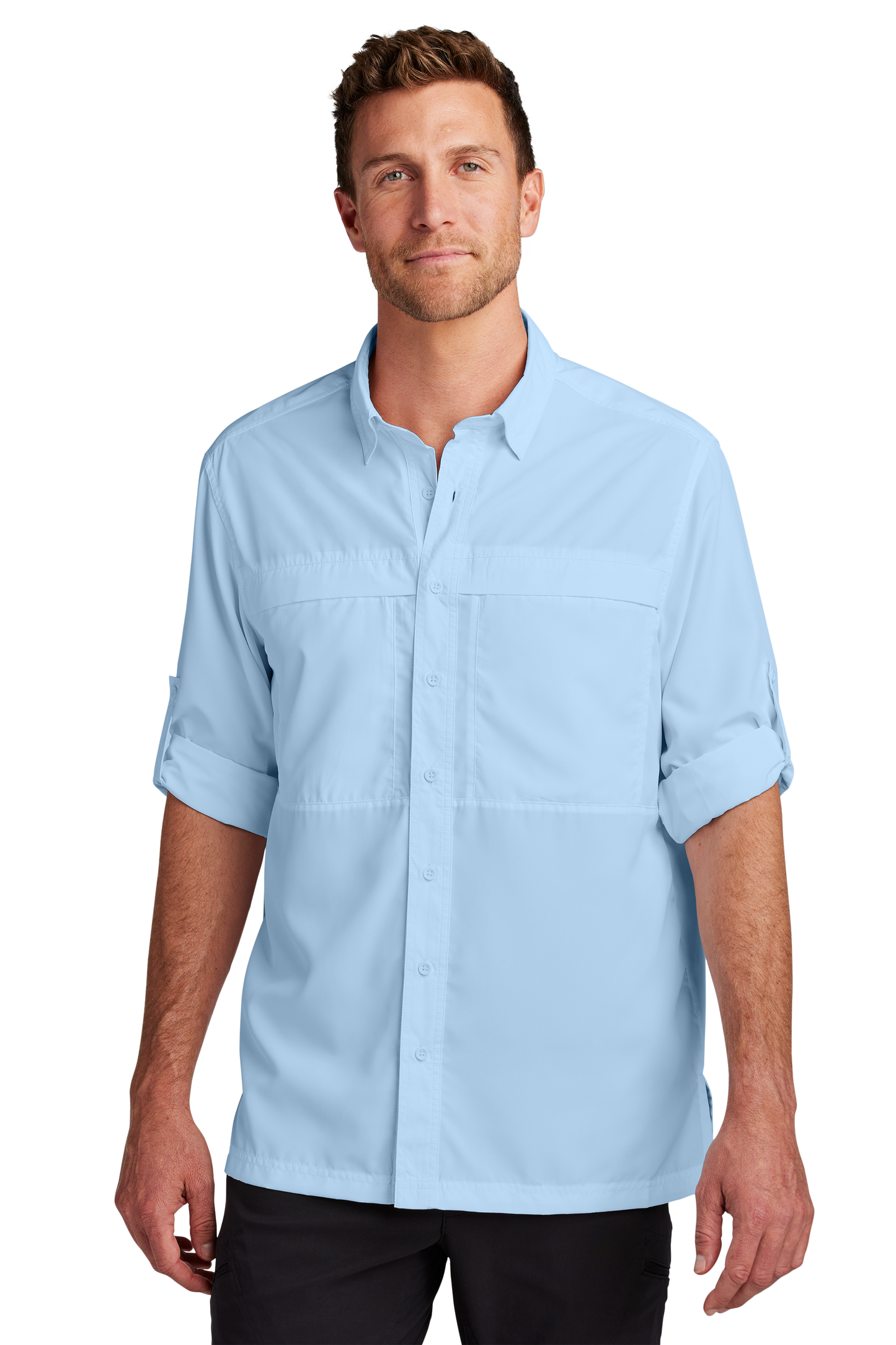 W960 Port Authority® Long Sleeve UV Daybreak Shirt w/ DPW logo