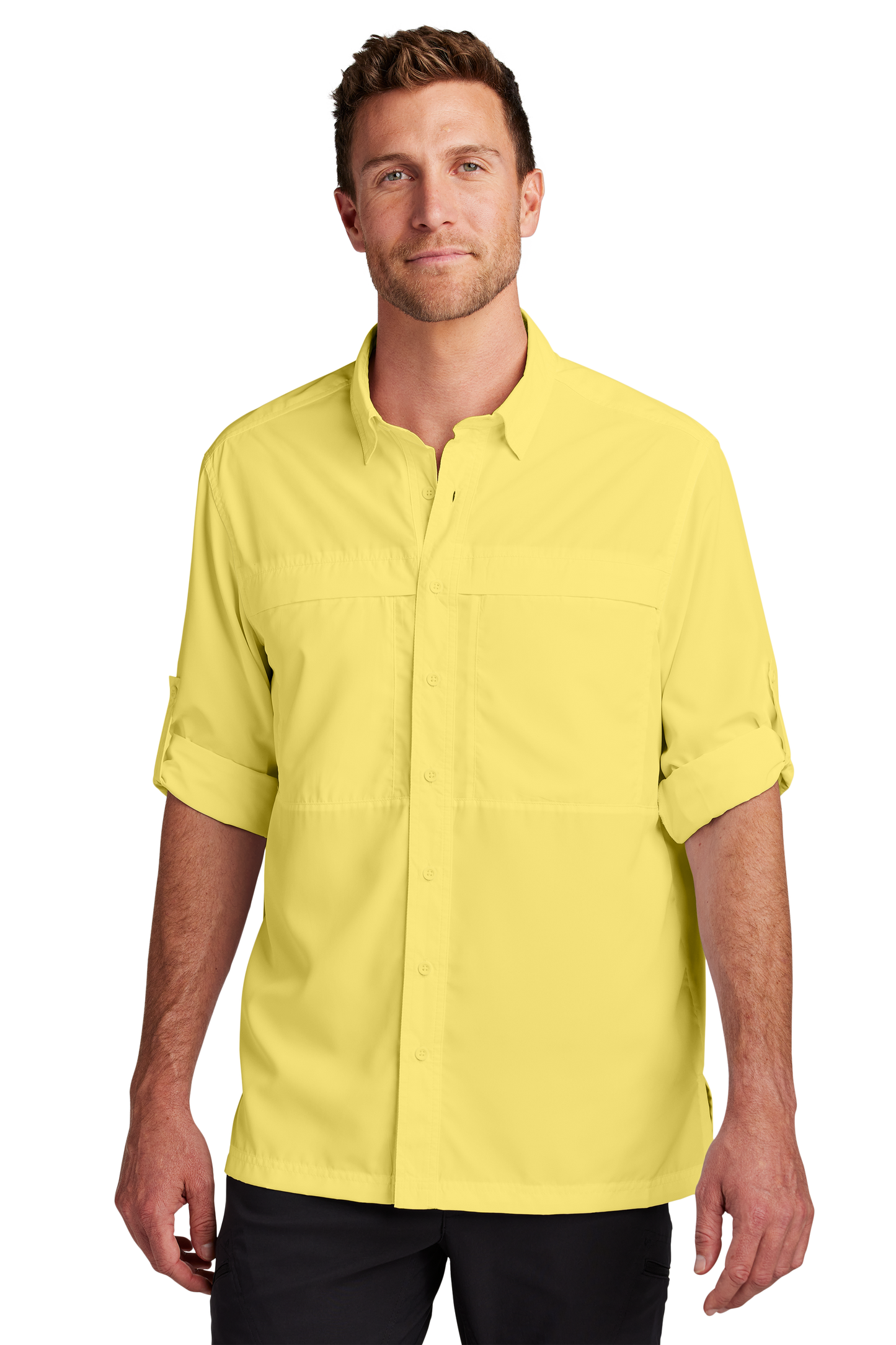 W960 Port Authority® Long Sleeve UV Daybreak Shirt w/ DPW logo