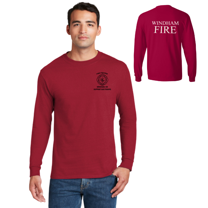 All Cotton Long Sleeve Tee Options- Windham Fire
