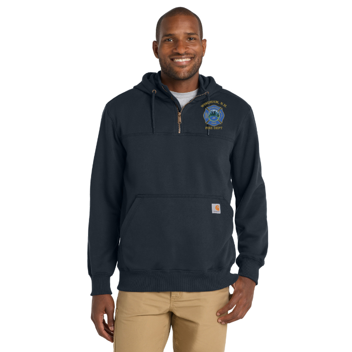 Carhartt Rain Defender Mock Zip Hooded Sweatshirt-Windham Fire