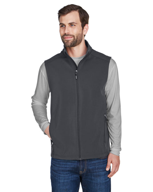 Men's Cruise Two-Layer Fleece Bonded Soft Shell Vest With DPW Logo
