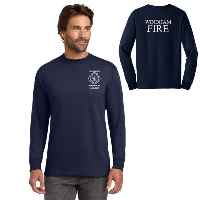 All Cotton Long Sleeve Tee Options- Windham Fire